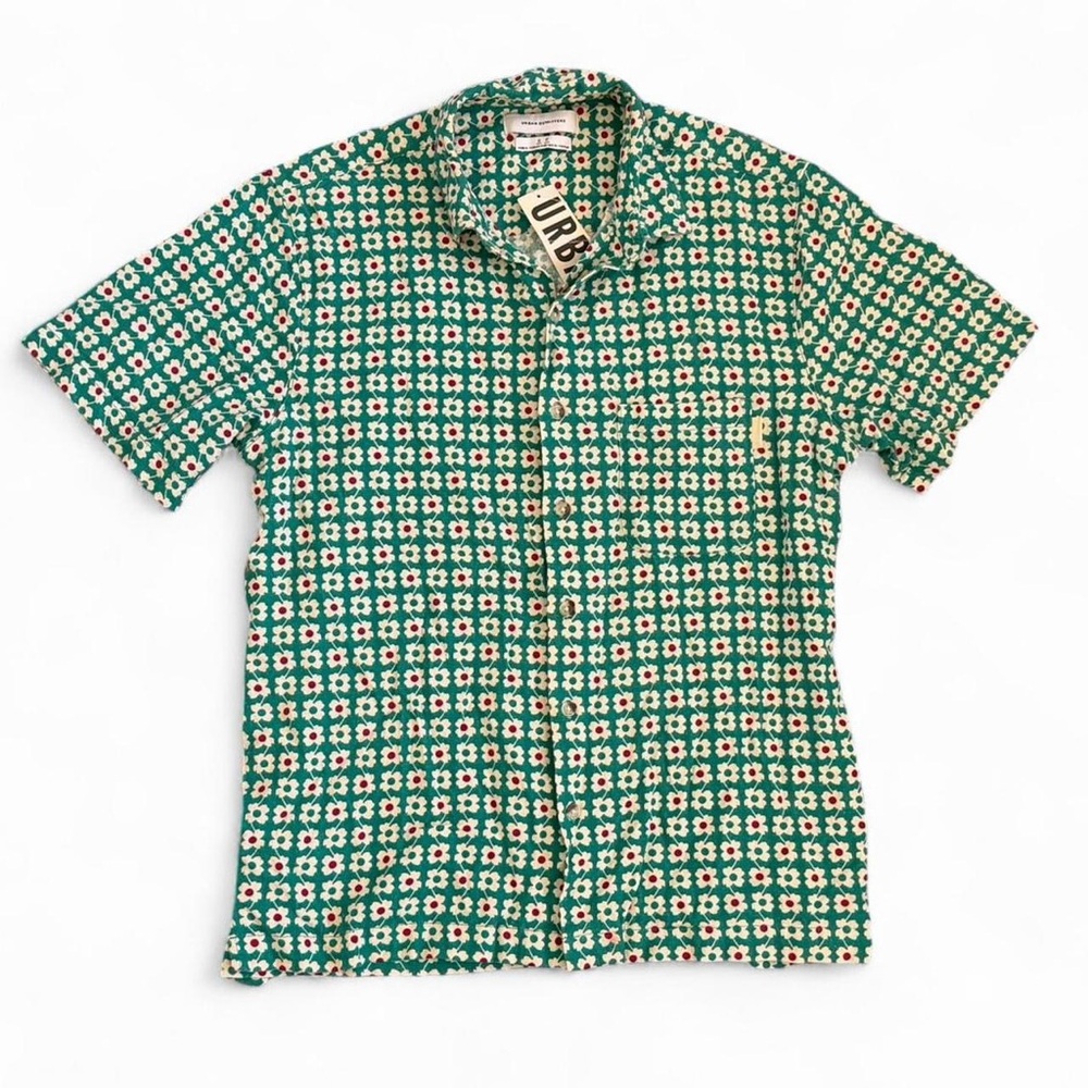 NWT Urban Outfitters retro floral button-down